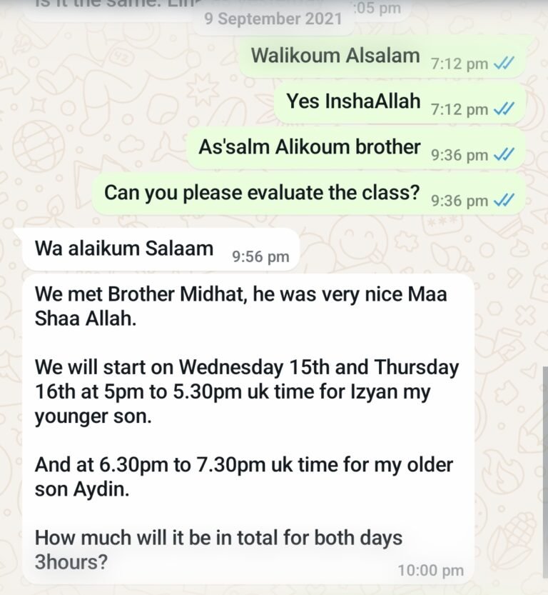 Customer WhatsApp Review 15