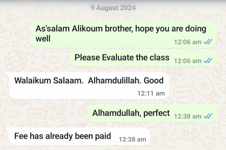 Customer WhatsApp Review 20