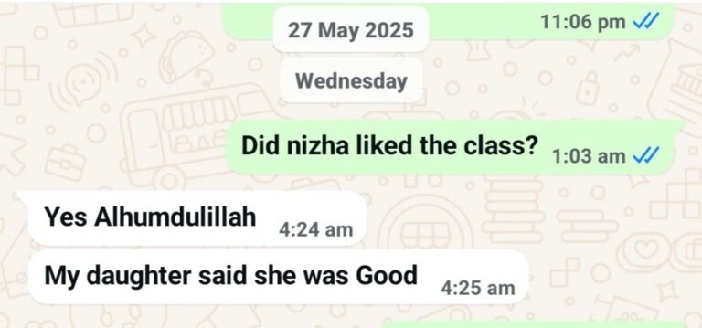 Customer WhatsApp Review 5